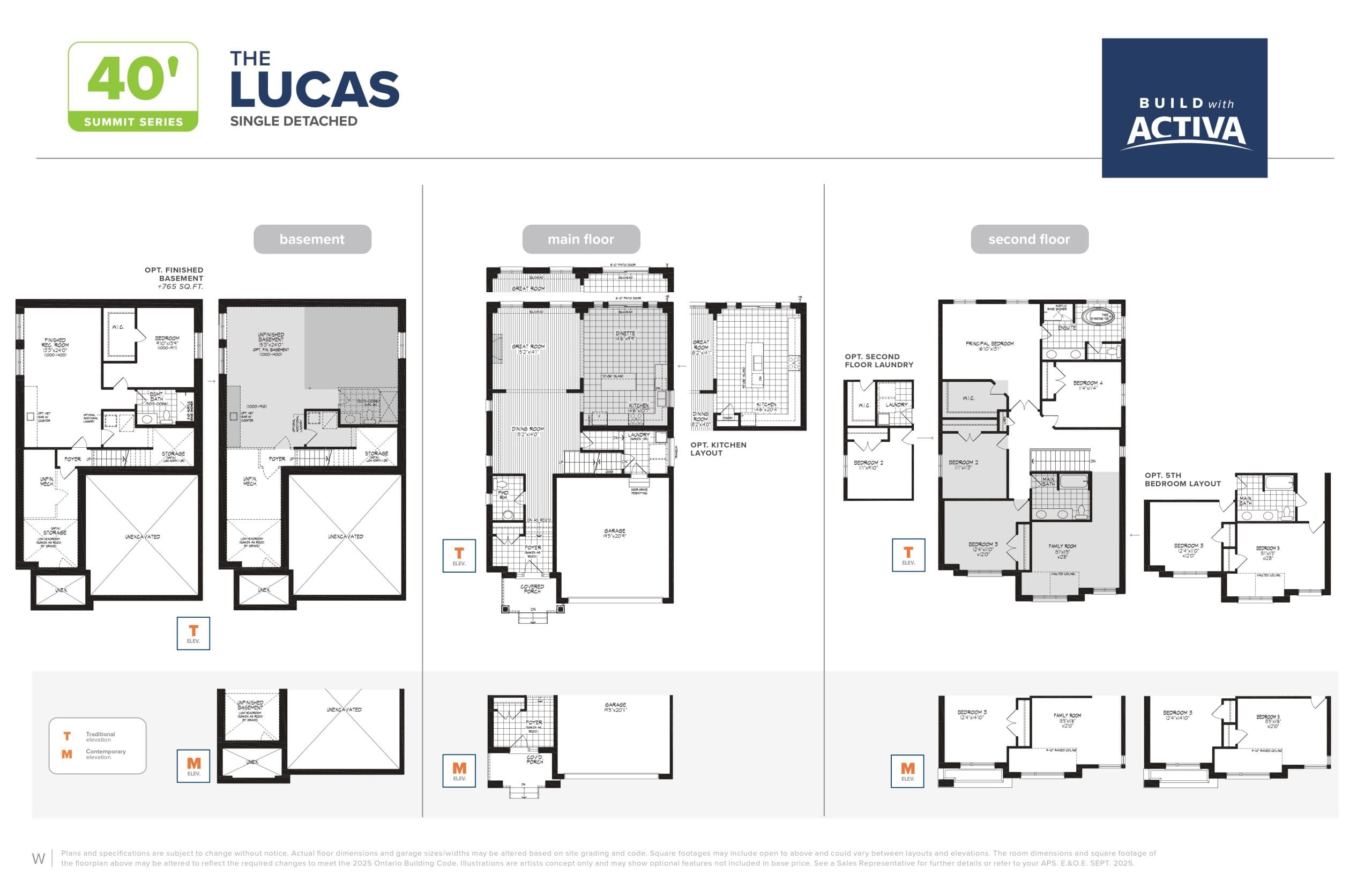 The Lucas Floor Plan at Vista Hills Towns - 2751 sq.ft