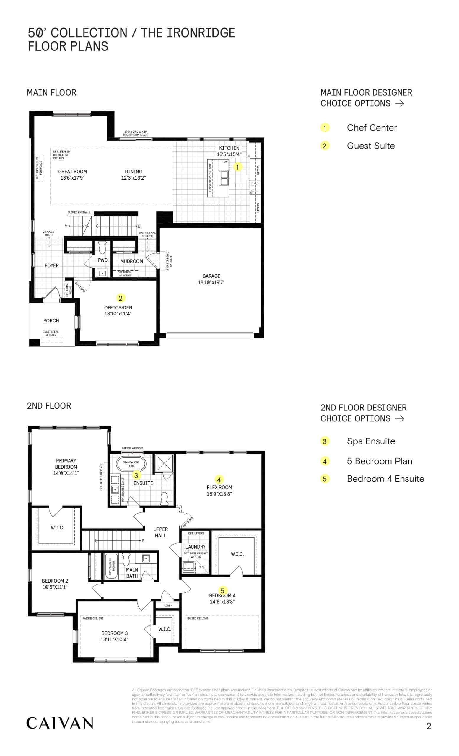 The Ironridge (50' Collection) Floor Plan at Magnolia by Caivan Communities - 3696 sq.ft